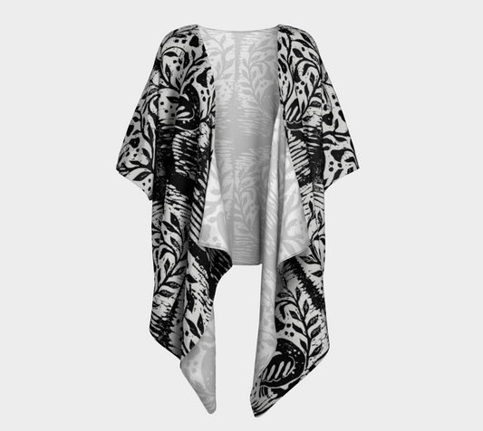 HW Partridge Draped Kimono