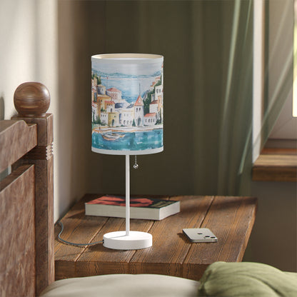HW Watercolor City Lamp on a Stand, US|CA plug