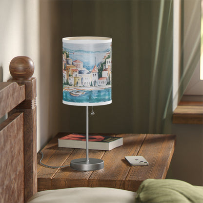 HW Watercolor City Lamp on a Stand, US|CA plug