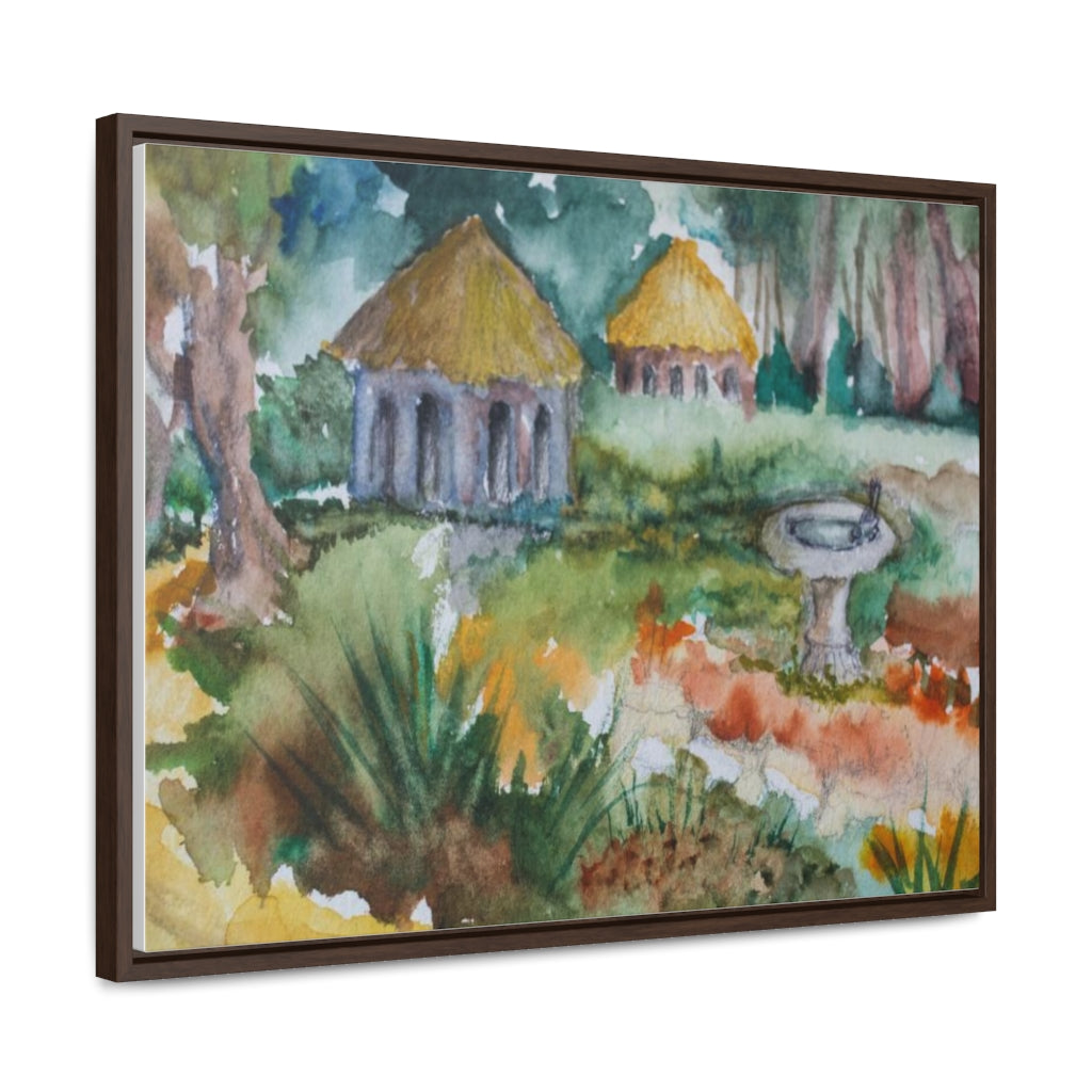 HW Birdbath Gallery Canvas Wraps, Horizontal Frame