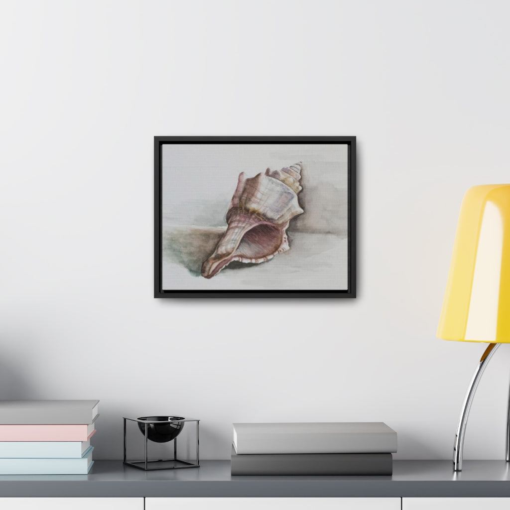 HW Watercolor Shell Gallery Canvas Wraps, Horizontal Frame