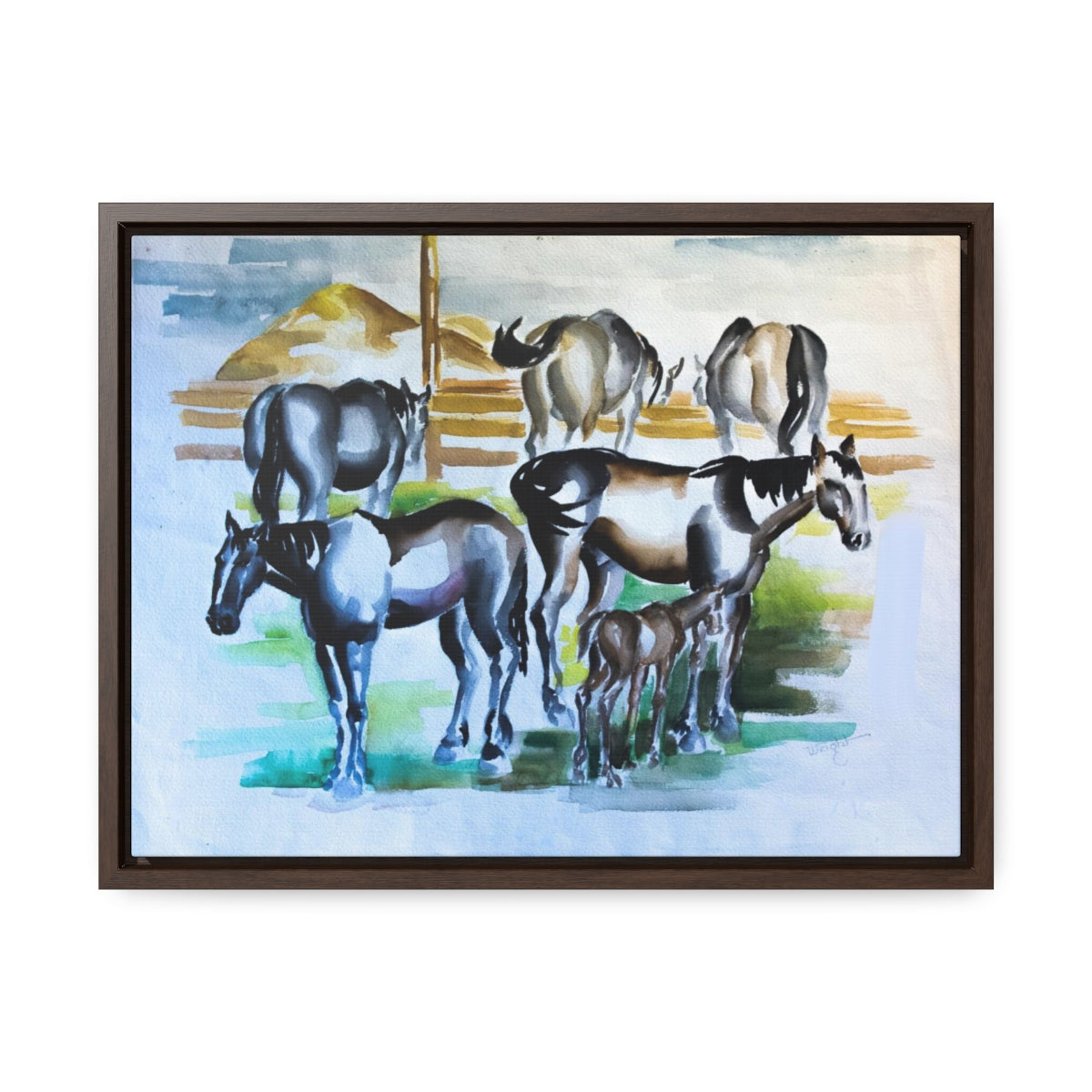 HW Horses Gallery Canvas Wraps, Horizontal Frame